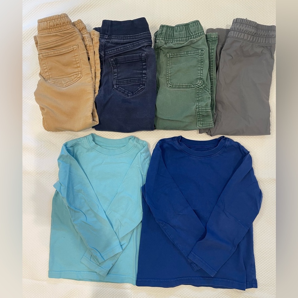 Boys 4T pants and long sleeve T-shirt bundle